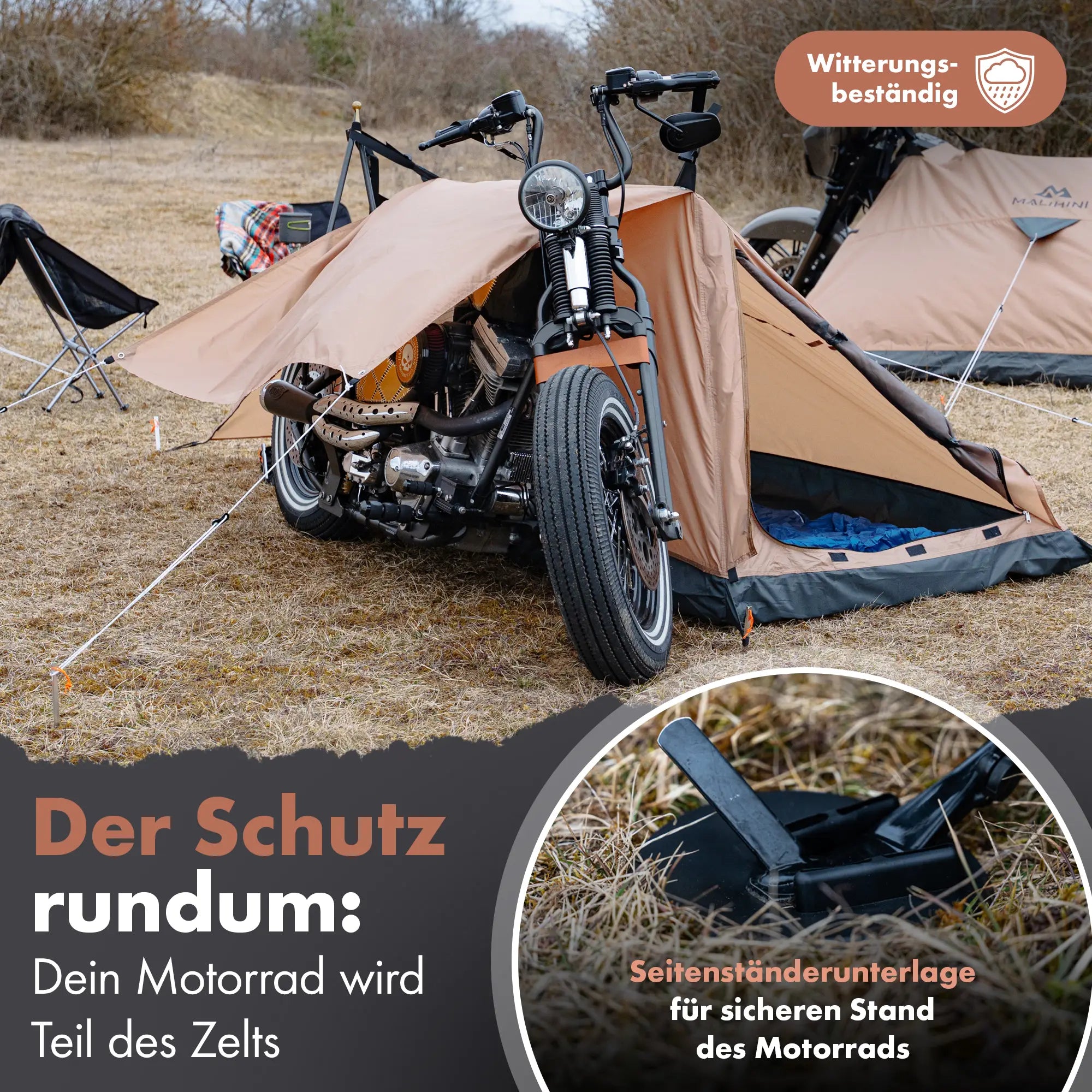 Motorrad Zelt MALITENT – Ultraleicht & wasserdicht