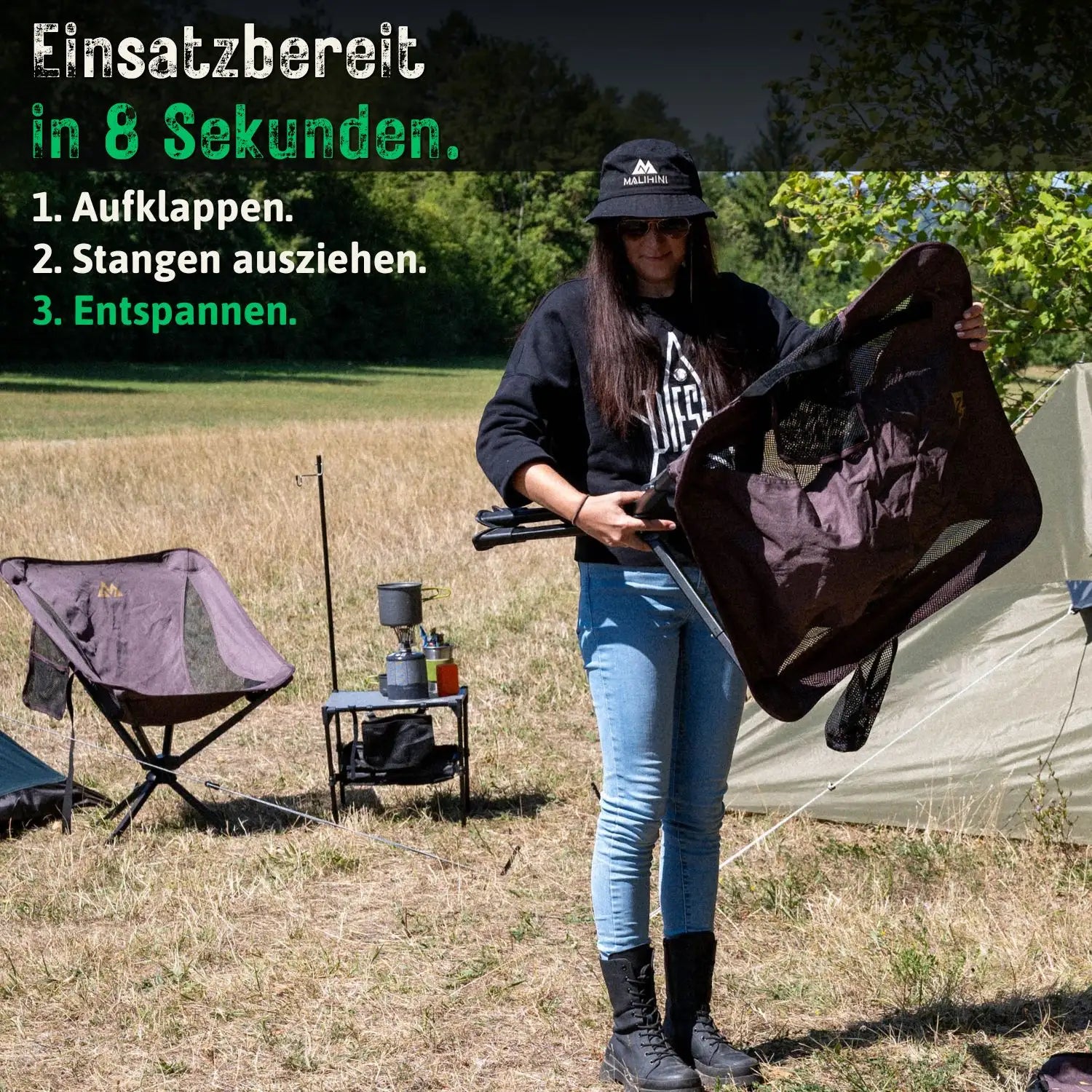 MALICHAIR Camping Stuhl