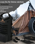 MALIBAG Sissybar Tasche Lieferumfang: Gepäckträgertasche, Zusatztasche, 2x Zurrgurte, 2x Schultergurte