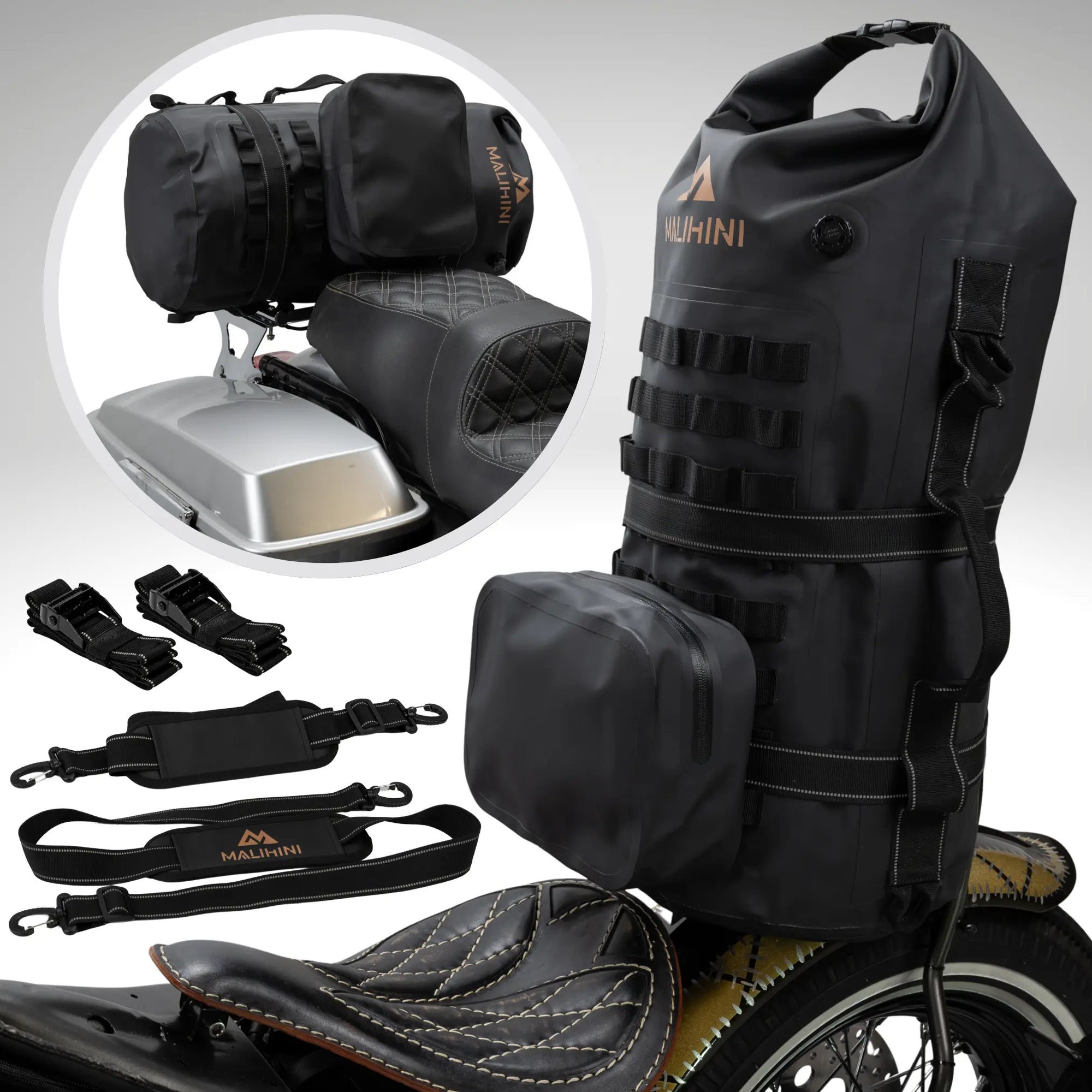 MALIBAG Sissybar Tasche am Gepäckträger und an der Sissybar