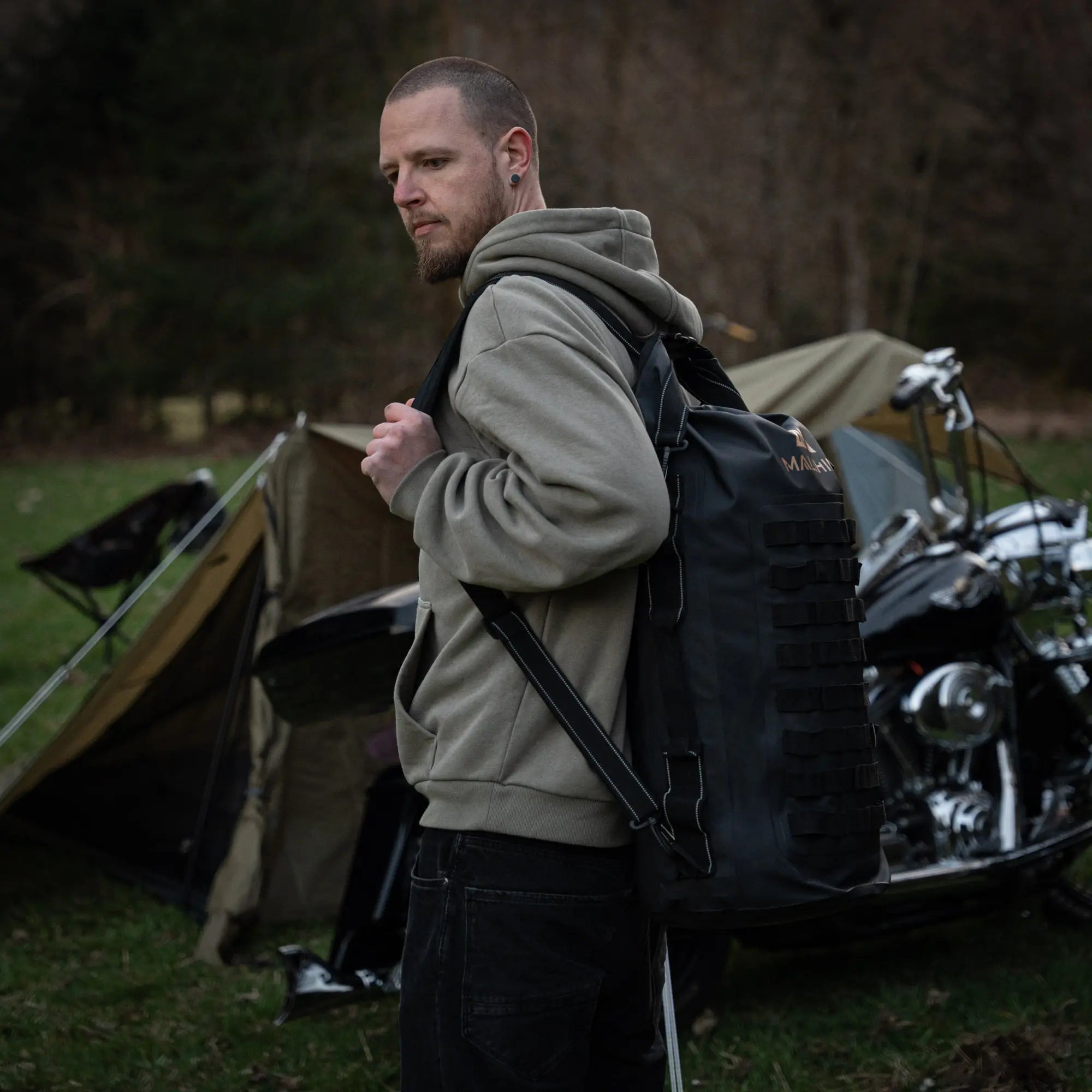 MALIBAG Sissybar Tasche als Rucksack getragen