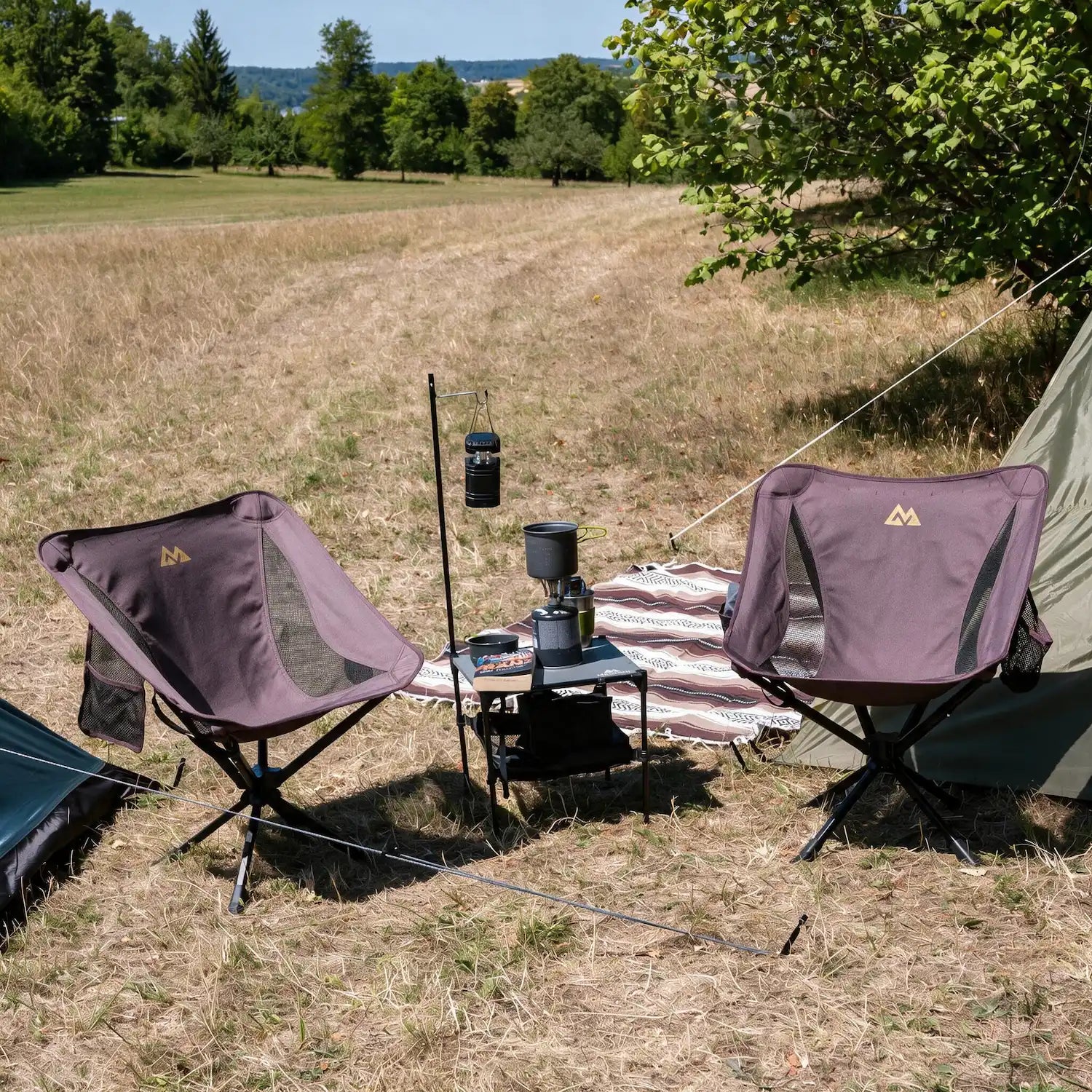 MALICHAIR Campingstuhl Doppelpack