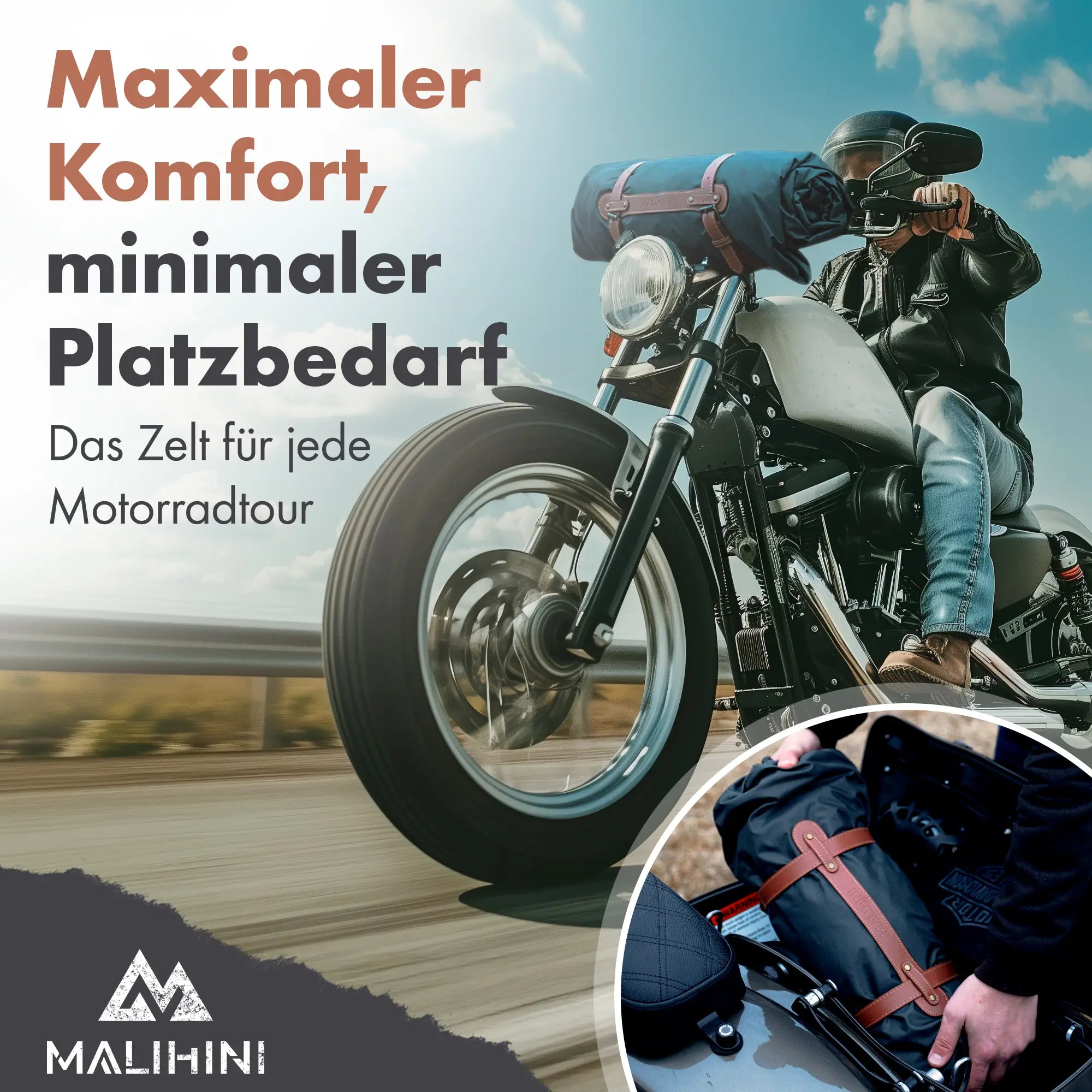 Motorrad Zelt MALITENT – Ultraleicht & wasserdicht